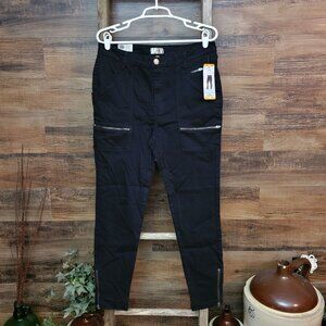 Joie Park Cargo Pants Contemporary Fit High Rise Size 12 Black NWT